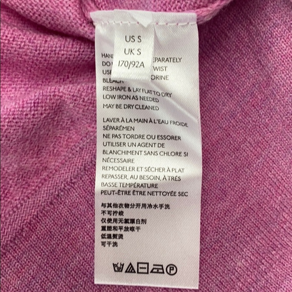 Anthropologie Lavender V-Neck Sweater - Picture 3 of 3
